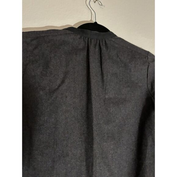 Madewell Womens Button Front Long Sleeve Mini Shirt Dress Gray Wool Size XXSmall - Picture 5 of 7